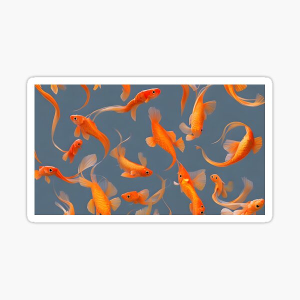 “Fishy Wallpaper 1.0” Sticker for Sale by MoonsideGallery | Redbubble