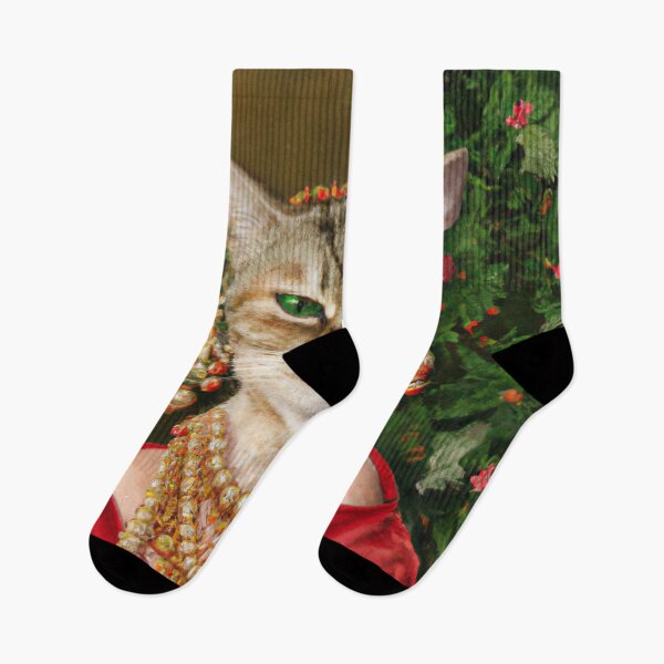 Item preview, Silly, Crazy, Kitty, Funny Royal Christmas, Pet Portrait, Royal Cat Paintings, Renaissance Pet King Portrait, Classic Pet Portrait, Print, Animal Wall Art  designed and sold by RadRococo.