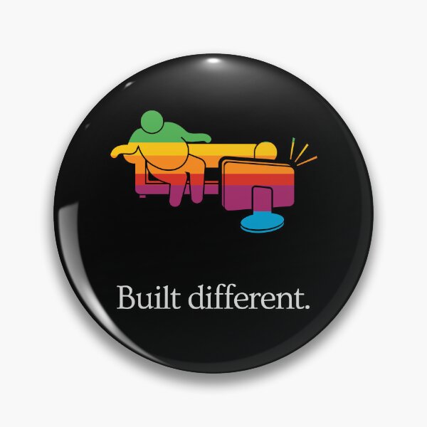 Item preview, Built Different - Body improvement gym motivation - Ad Parody - TV time (colorful) designed and sold by MillennialMemer.