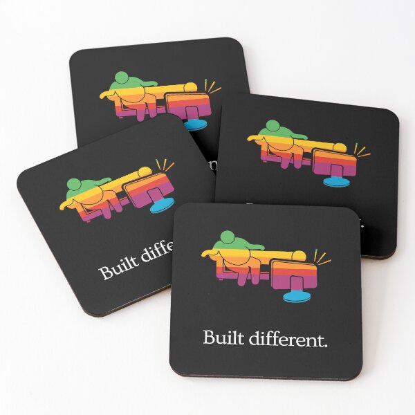 Item preview, Built Different - Body improvement gym motivation - Ad Parody - TV time (colorful) designed and sold by MillennialMemer.