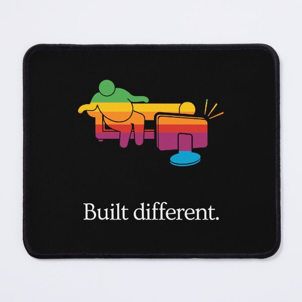 Item preview, Built Different - Body improvement gym motivation - Ad Parody - TV time (colorful) designed and sold by MillennialMemer.