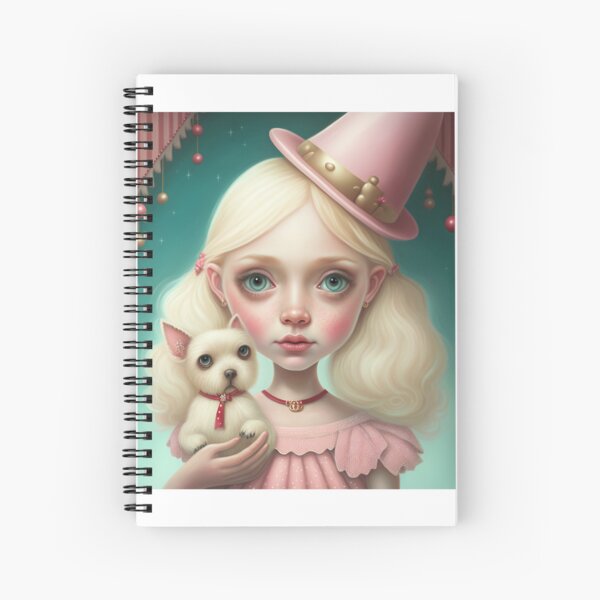 Dog Lover Girl Spiral Notebook