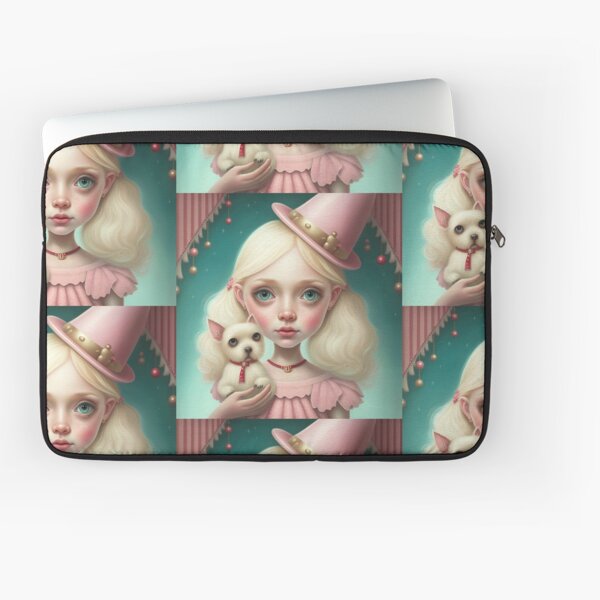 Dog Lover Girl Laptop Sleeve