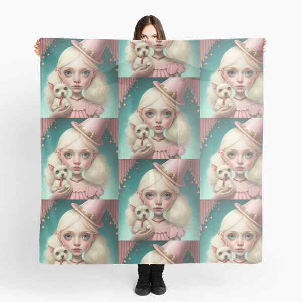 Dog Lover Girl Scarf