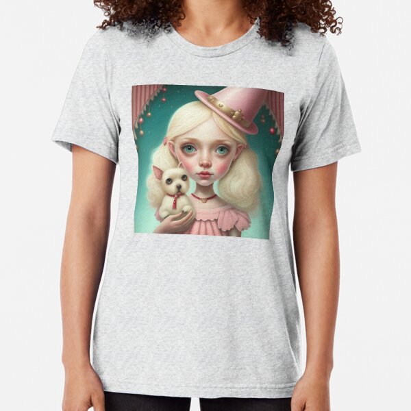 Dog Lover Girl Tri-blend T-Shirt