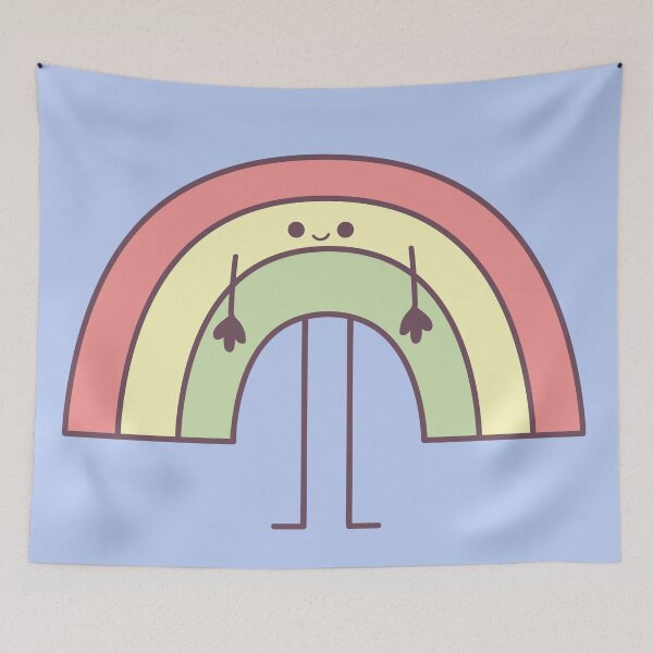 Item preview, Cute Illustration Pastel Rainbow Doodle designed and sold by midoridreams7.