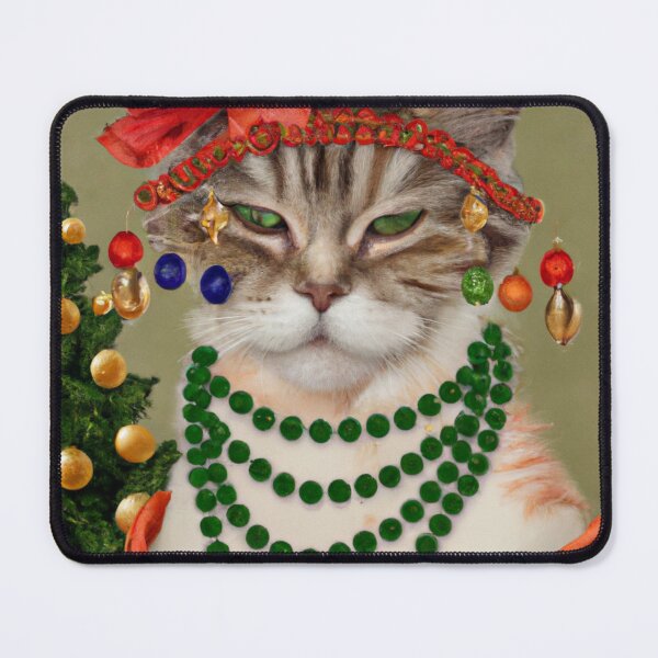 Item preview, Crazy, Crazy, Kitty, Funny Royal Christmas, Pet Portrait, Royal Cat Paintings, Renaissance Pet King Portrait, Classic Pet Portrait, Print, Animal Wall Art designed and sold by RadRococo.