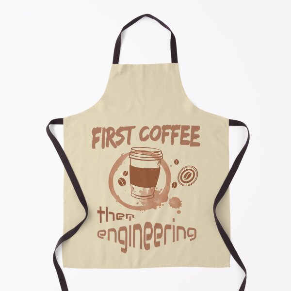 Item preview, First Coffee then Engineering designed and sold by GrumpyFella.