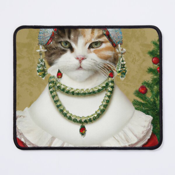 Item preview, Crazy, Kitty, Funny Royal Christmas, Pet Portrait, Royal Cat Paintings, Renaissance Pet King Portrait, Classic Pet Portrait, Print, Animal Wall Art designed and sold by RadRococo.