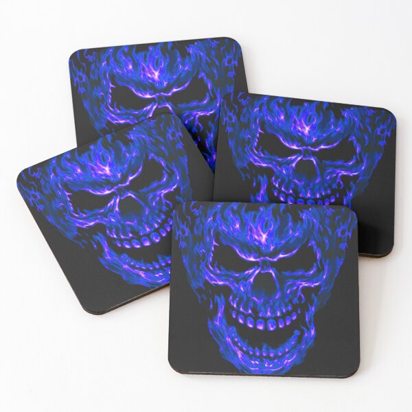 Item preview, Spooky Blue Fire Flame "Skull" awesome design designed and sold by AssamFT.