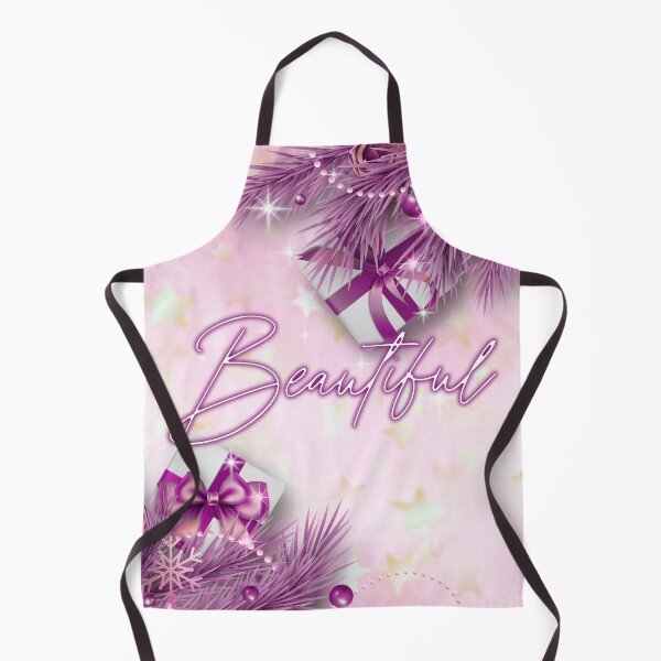 Item preview, Beautiful... A pretty design using fire cones and christmas gifts with sparkling stars, snow flakes and baubles in muted shades of lilac and mauve designed and sold by ditzy-designs.