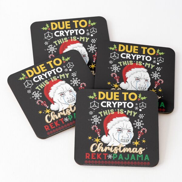 Item preview, due to inflation this is my ugly crypto christmas sweater - wojak ugly crypto sweater pajama designed and sold by wear4gamers.