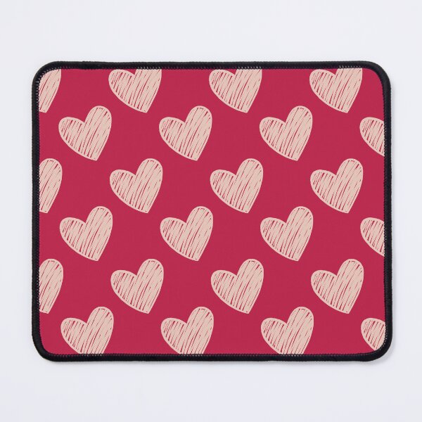 Item preview, Viva Magenta Scribbled Valentine Hearts designed and sold by Julie Erin Designs.