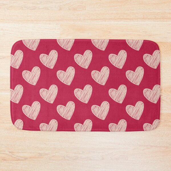 Item preview, Viva Magenta Scribbled Valentine Hearts designed and sold by Julie Erin Designs.