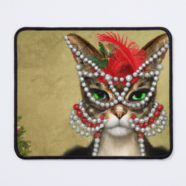 Item preview, Crazy, Kitty, Funny Royal Christmas, Pet Portrait, Royal Cat Paintings, Renaissance Pet King Portrait, Classic Pet Portrait, Print, Animal Wall Art designed and sold by RadRococo.