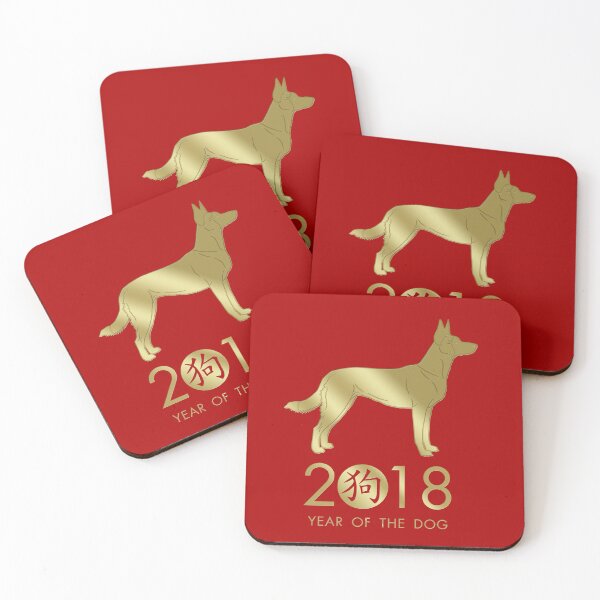 Item preview, Year of the dog 2018   -Belgian Malinois designed and sold by k9printart.