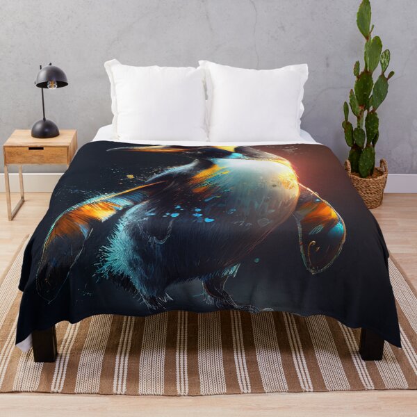 Item preview, Cool and Colourful Painted Penguin from the Animals with Attitude Collection - Contemporary Digital Art designed and sold by marcogolfo.