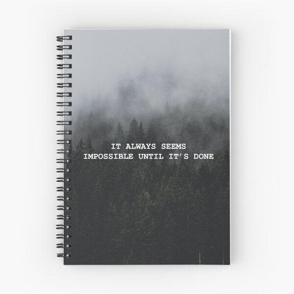Item preview, IT  ALWAYS SEEMS IMPOSSIBLE UNTIL IT'S DONE, Motivational poster, upgrade your mindset designed and sold by Toufik-seb.