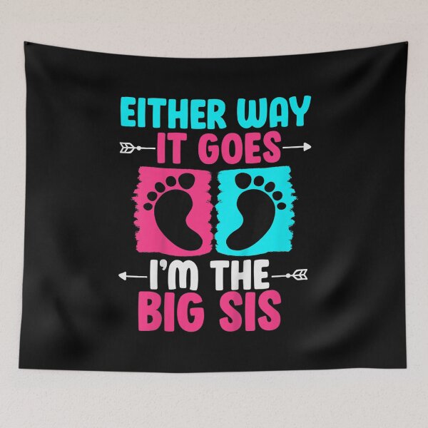 Item preview, Kids Either Way It Goes I'm The Big Sis Gender Reveal Party Baby  designed and sold by dolsy-store.