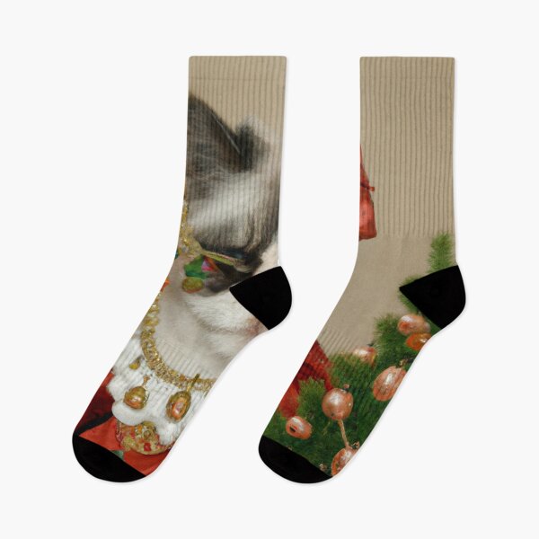 Item preview, Crazy, Kitty, Funny Royal Christmas, Pet Portrait, Royal Cat Paintings, Renaissance Pet King Portrait, Classic Pet Portrait, Print, Animal Wall Art  designed and sold by RadRococo.