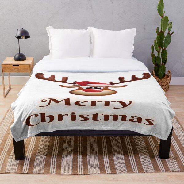Item preview, a cute reindeer wishes you a Merry Christmas designed and sold by Suom.