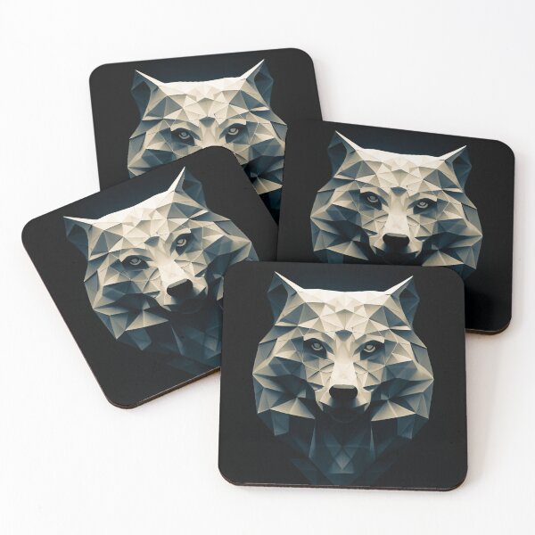 Item preview, Fractal face of a wolf designed and sold by Mysterium AI.