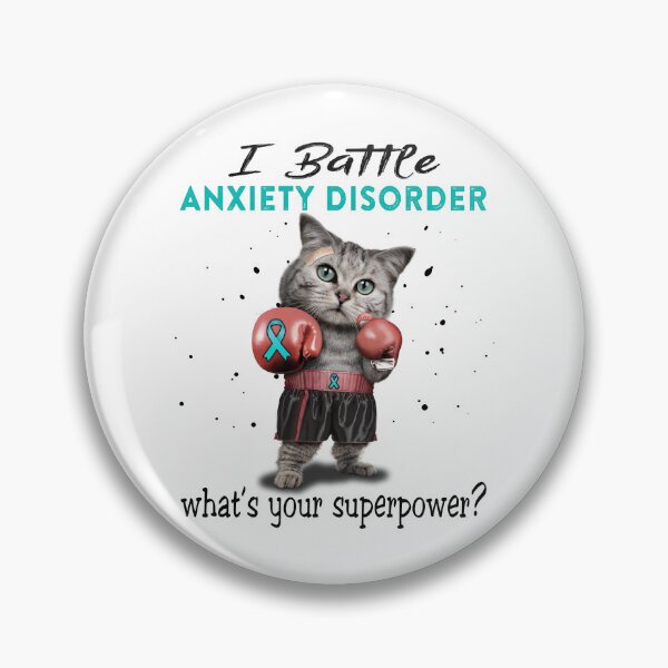 Item preview, Anxiety Disorder Warrior - I Battle Anxiety Disorder What Is Your Superpower? designed and sold by Jennpak.