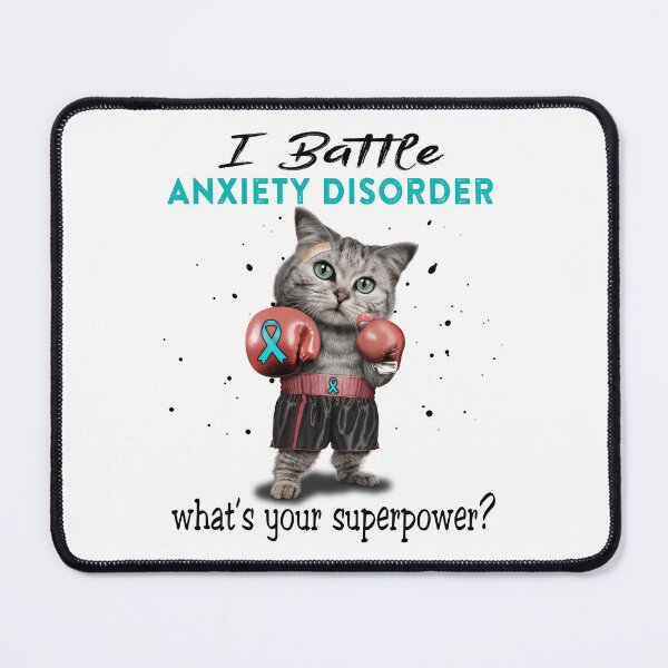 Item preview, Anxiety Disorder Warrior - I Battle Anxiety Disorder What Is Your Superpower? designed and sold by Jennpak.
