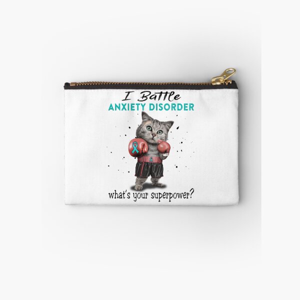 Item preview, Anxiety Disorder Warrior - I Battle Anxiety Disorder What Is Your Superpower? designed and sold by Jennpak.