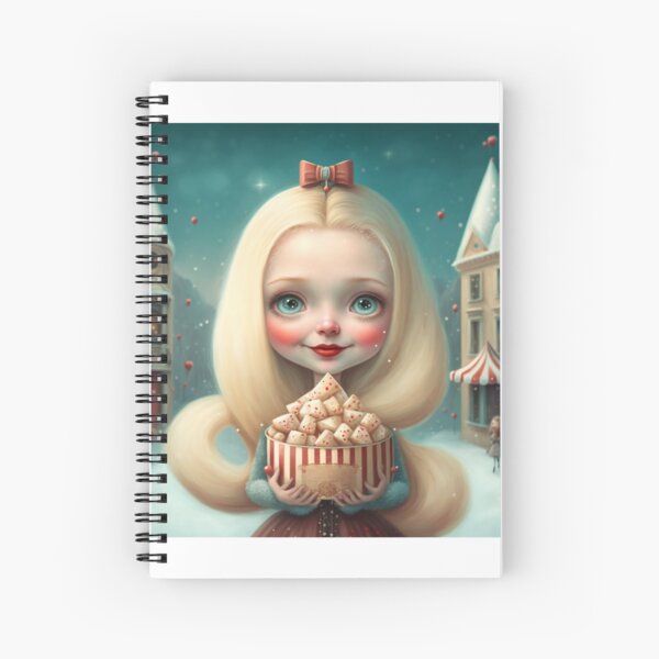 Christmas sweet girl Spiral Notebook