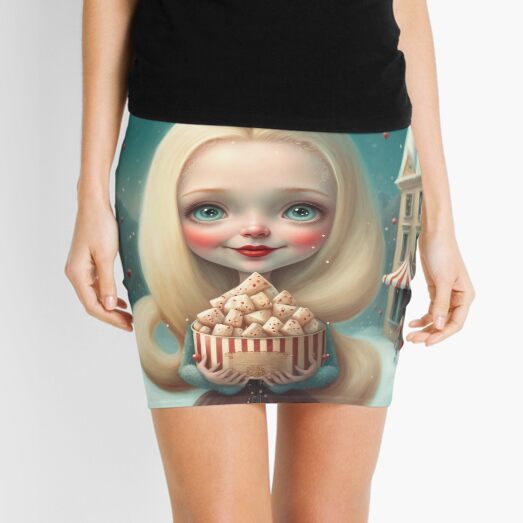 Christmas sweet girl Mini Skirt
