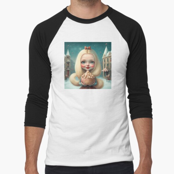 Christmas sweet girl Baseball ¾ Sleeve T-Shirt