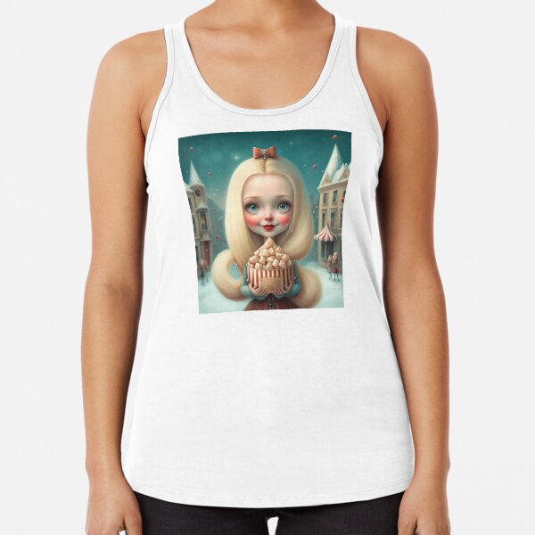 Christmas sweet girl Racerback Tank Top