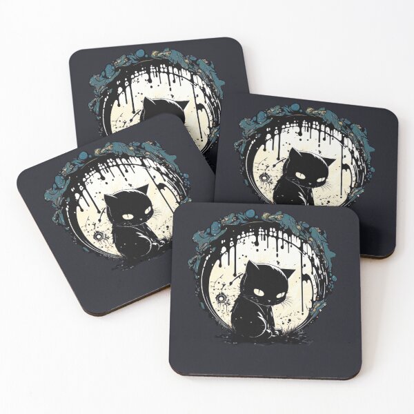 Aperçu de l'œuvre Mysterious Black Cat créée et vendue par Ajolan.