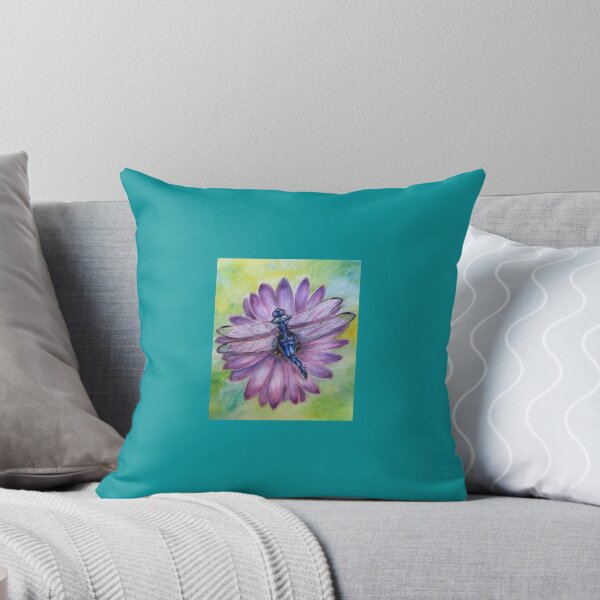 Item preview, Dragonfly Fairy on a Purple Daisy designed and sold by MaesMind.