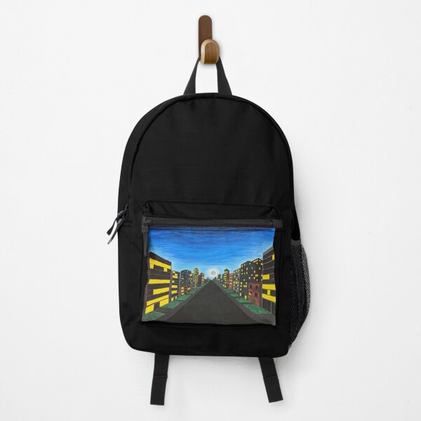 Item preview, night sky over city block painting designed and sold by K-MacDesigns.