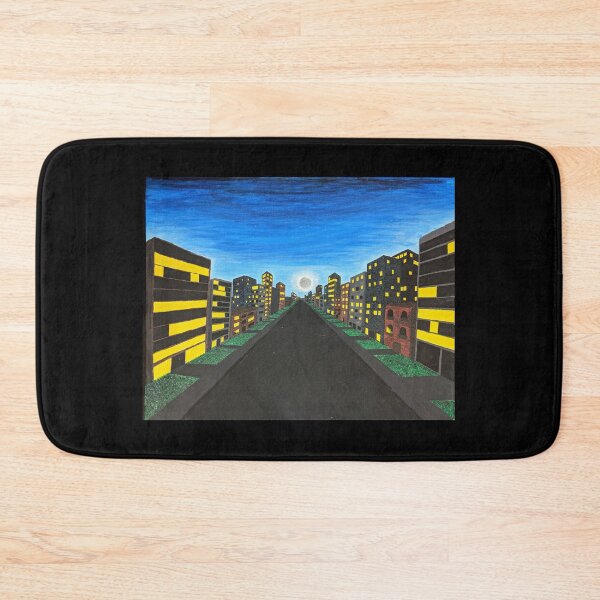 Item preview, night sky over city block painting designed and sold by K-MacDesigns.