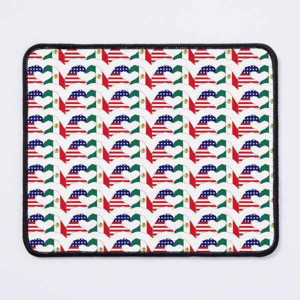 Item preview, We Heart USA & Mexico Patriot Flag Series designed and sold by Carbon-Fibre Media.