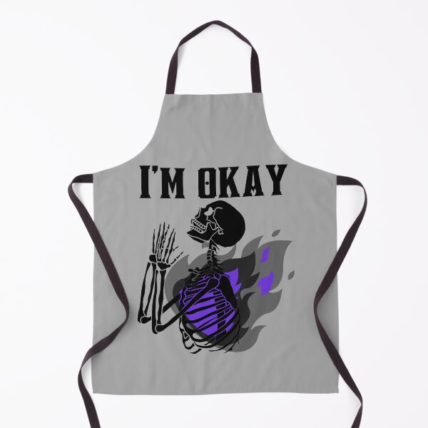 Item preview, I'm okay. skeleton on fire designed and sold by RaRuDesign.