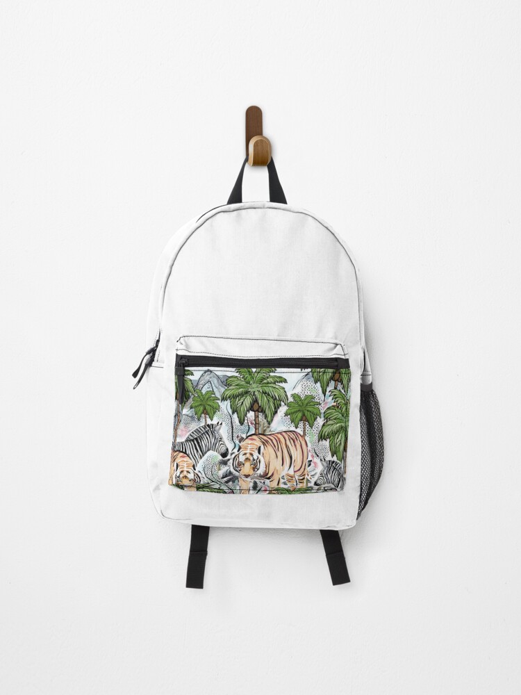 Thumbnail 1 of 3, Backpack, Tiger Pattern  designed and sold by MarcSabuncu.