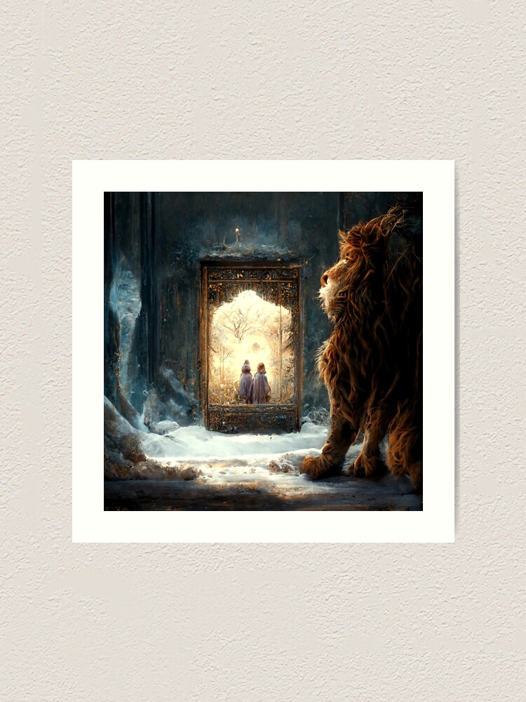 Aslan Lion Art Print A4 Narnia Gift Idea for Her Witch -  Finland