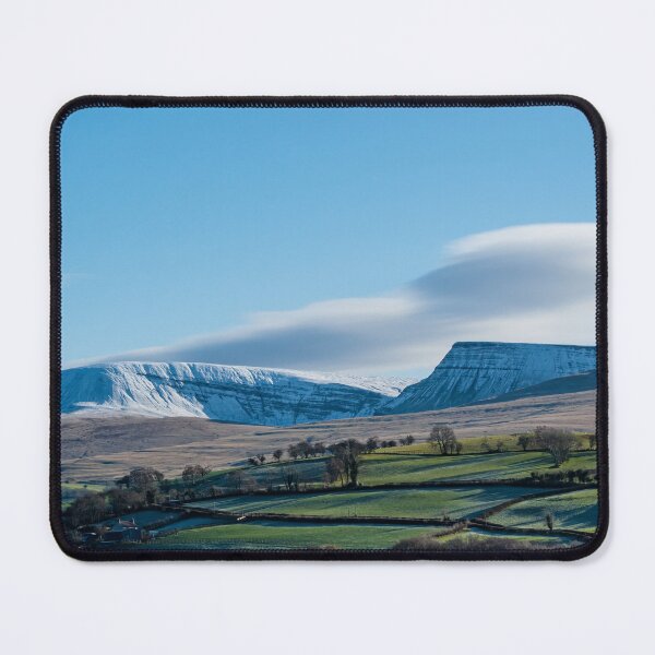 Item preview, The Snow Capped Carmarthen Fans Mountains Range in the Brecon Beacons National Park. Wales UK designed and sold by stevehuggett.