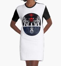 The Falling Part On The Wierd Life Graphic T-Shirt Dress
