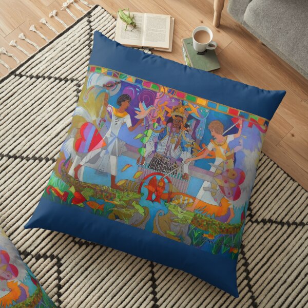 Two of Brotherly Love Floor Pillow