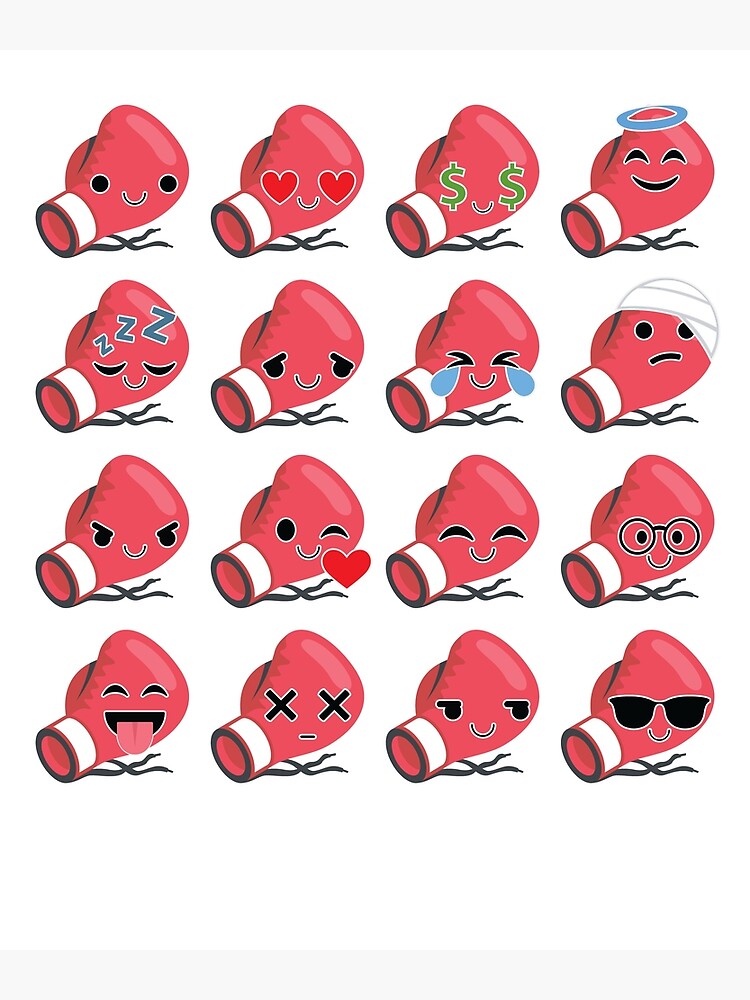 "Boxing Glove Emoji " Photographic Print for Sale by HippoEmo Redbubble