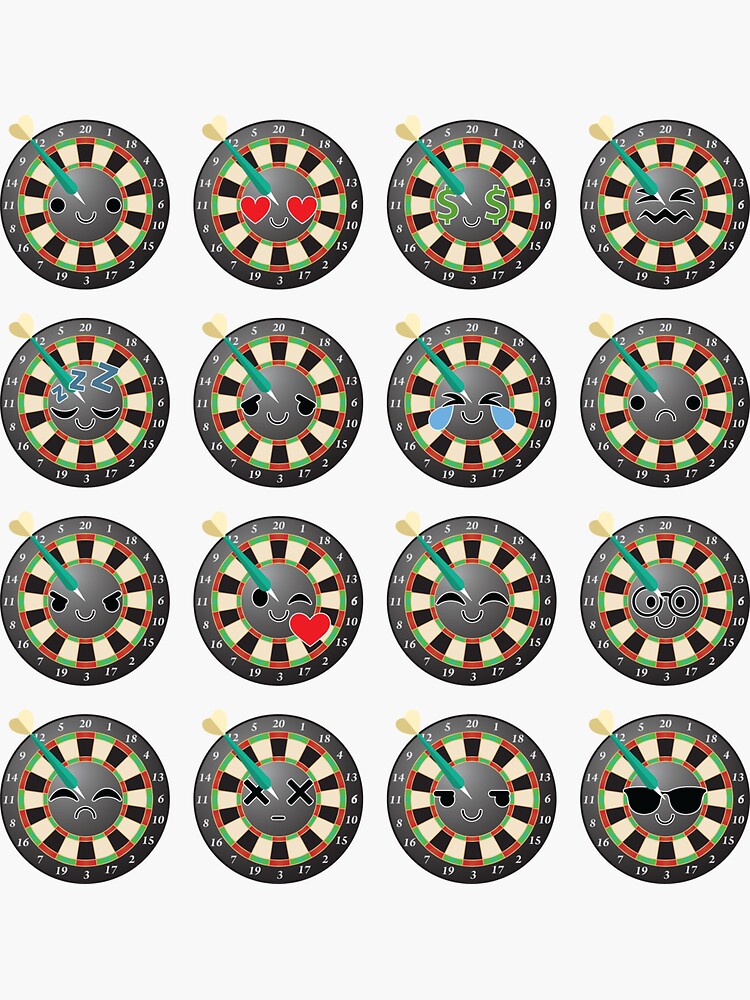 "Dart Emoji " Sticker for Sale by HippoEmo Redbubble