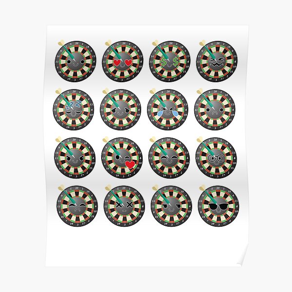 "Dart Emoji " Poster for Sale by HippoEmo Redbubble