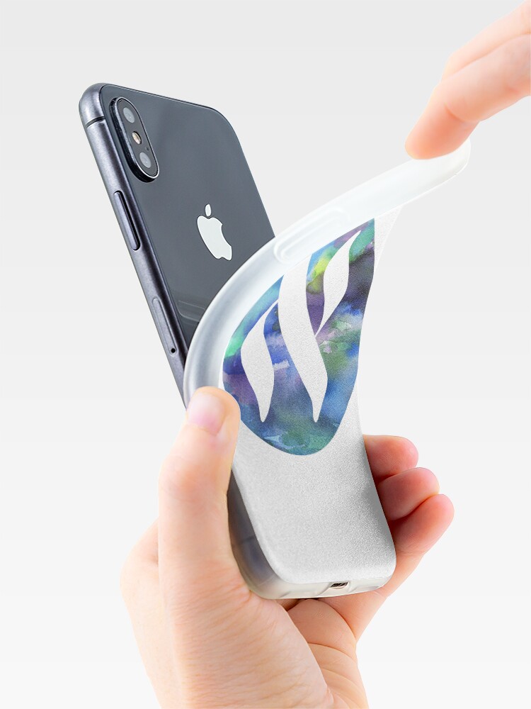 Thumbnail 4 of 5, iPhone Case, White alef on colorful background - Jewish Language Project logo designed and sold by HUC-JIR Jewish Language Project.