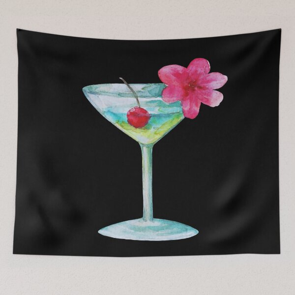 Artikelvorschau, Aquarell Martini-Cocktail entworfen und verkauft von antevasinart.