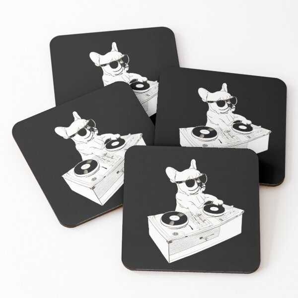 Item preview, French Bulldog DJ wearing sunglasses - Cool Frenchie Music Dog Design  designed and sold by Vividality.